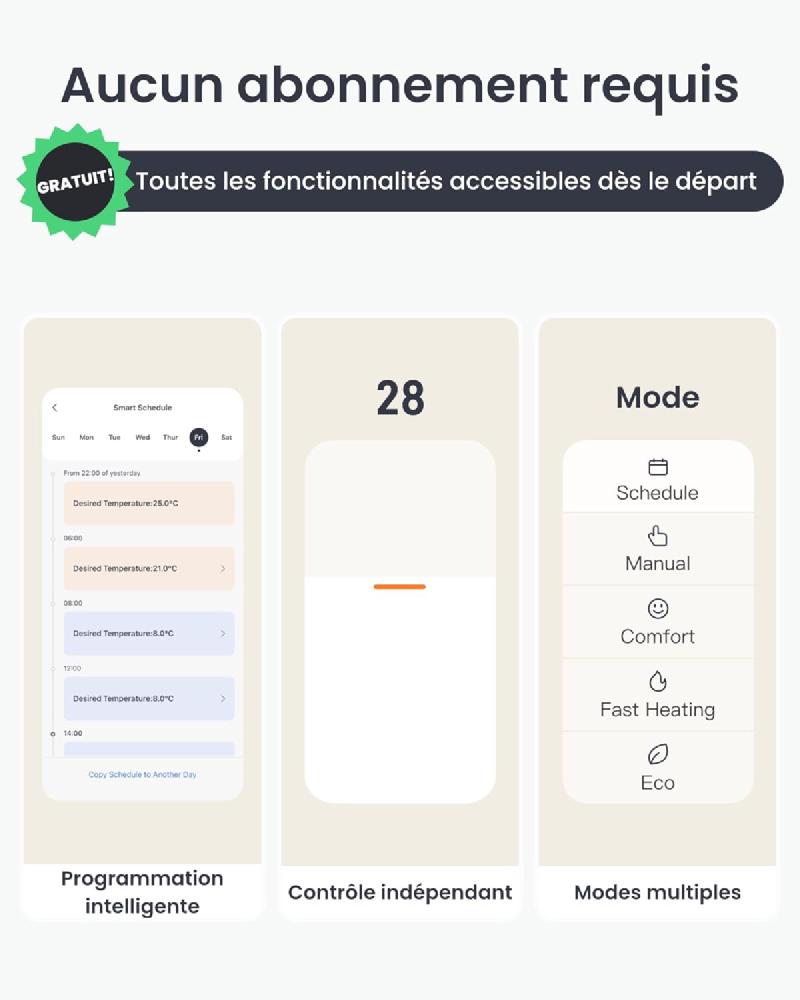 Interface de l&rsquo;application SwitchBot montrant la programmation