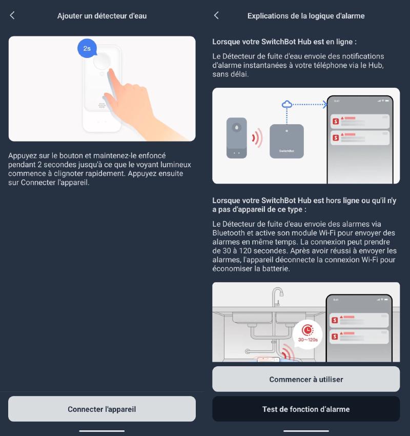 Écran d&rsquo;accueil de l&rsquo;application SwitchBot avec le bouton &ldquo;+&rdquo; pour ajouter un appareil.